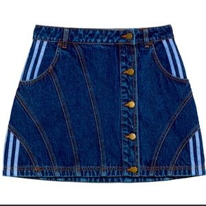 Adidas X Ivy Park “Rodeo” Denim Miniskirt